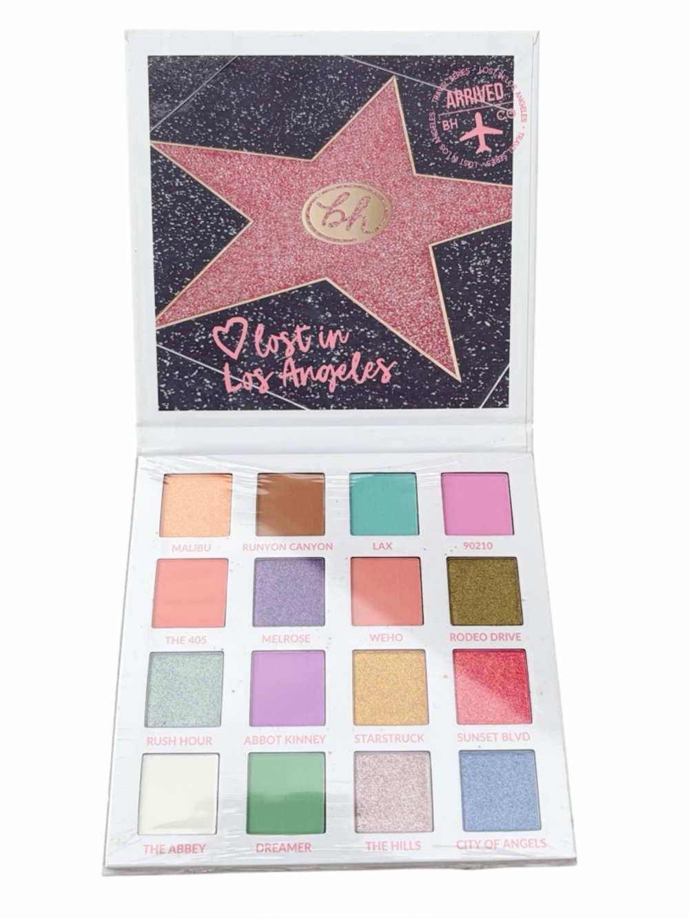 NEW BH Cosmetics Lost in Los Angeles Eyeshadow Palette Bright Pastel Summer NIB